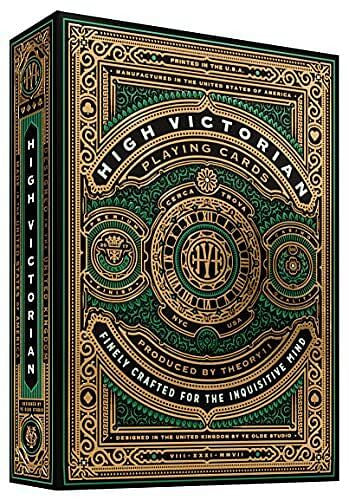 High Victorian Playing Cards Green-0