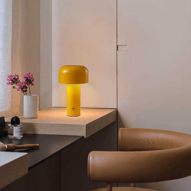 Mushroom Beside Lamp - Bellhop Portable LED Table Lamp-3
