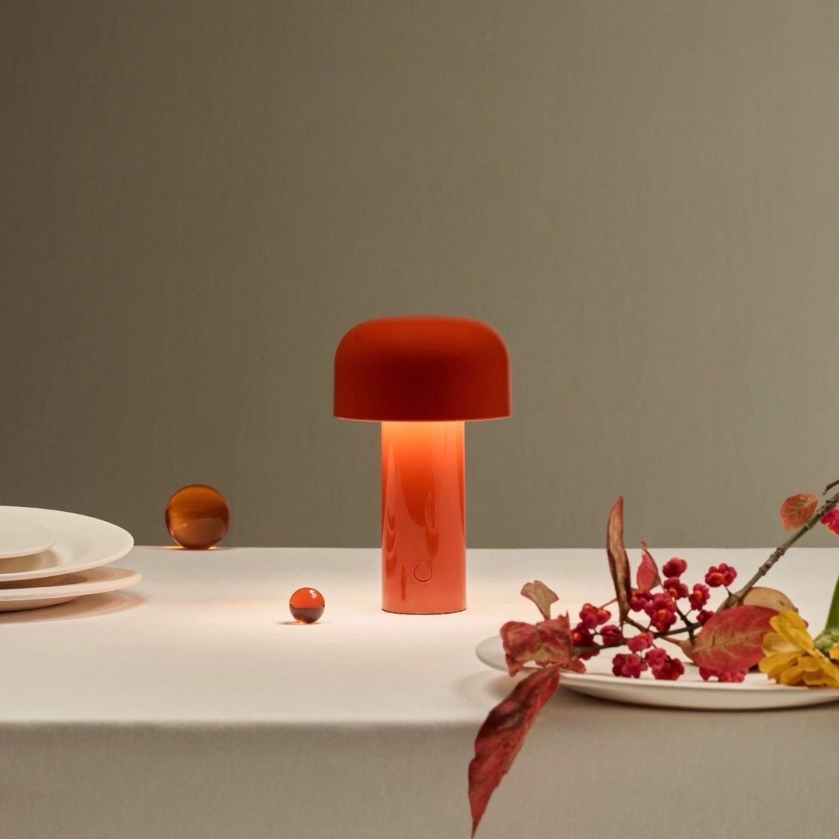 Mushroom Beside Lamp - Bellhop Portable LED Table Lamp-1